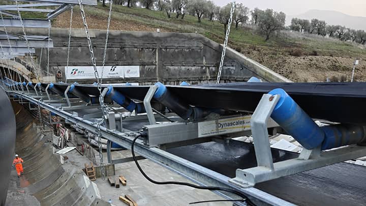 Wibe dynascales dynamic belt weigher silt rubble stm italy